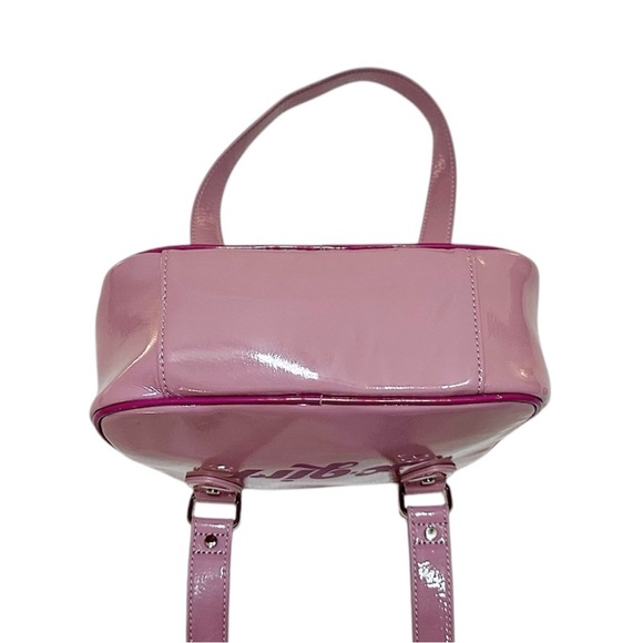 X-Girl Mini Boston Bag Double Strap Vinyl Pink Removable Crossbody Zip Logo Punk - Picture 7 of 9